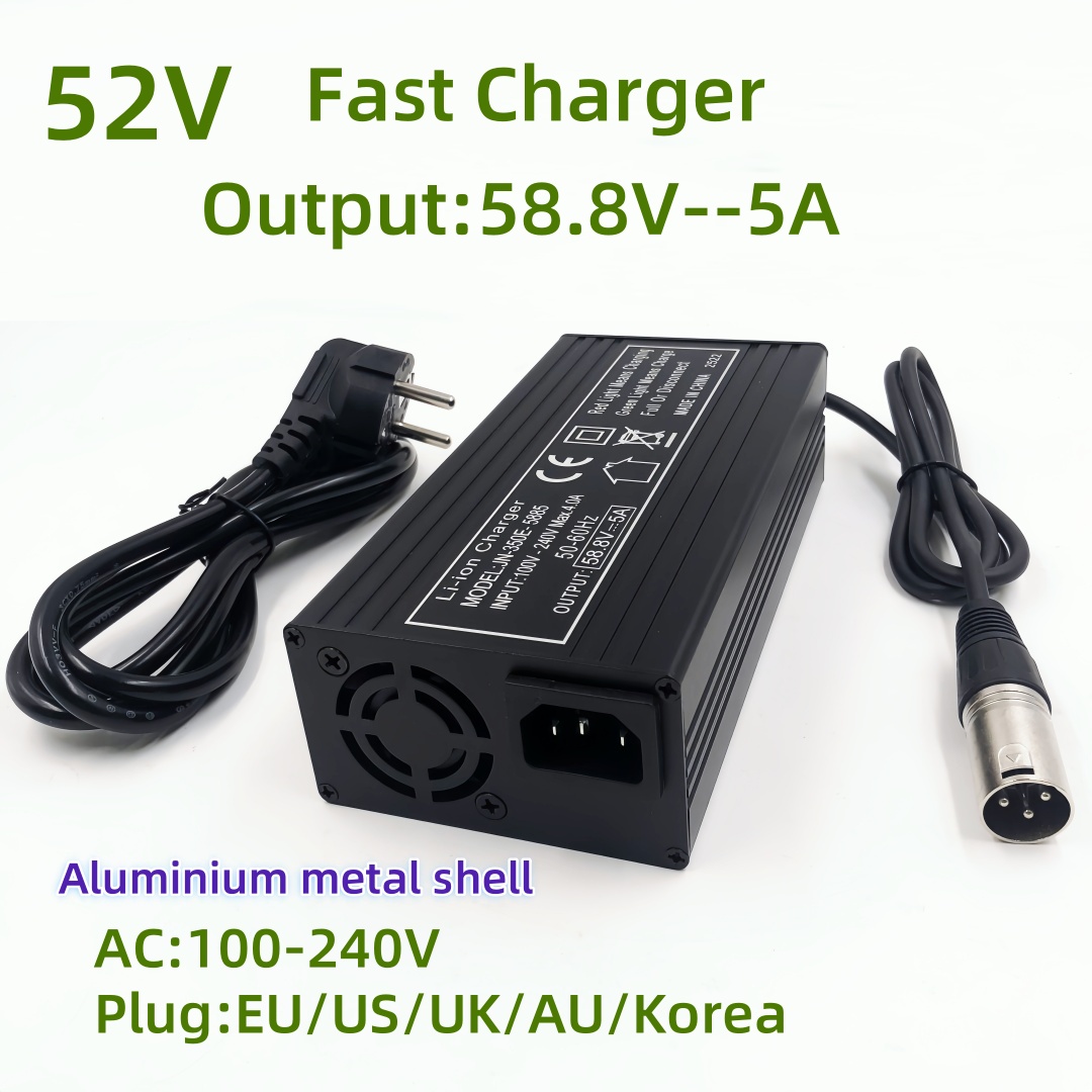 84V 20A Smart Charger - Caricabatterie Rapido 52V 58.8V/5A per Batterie