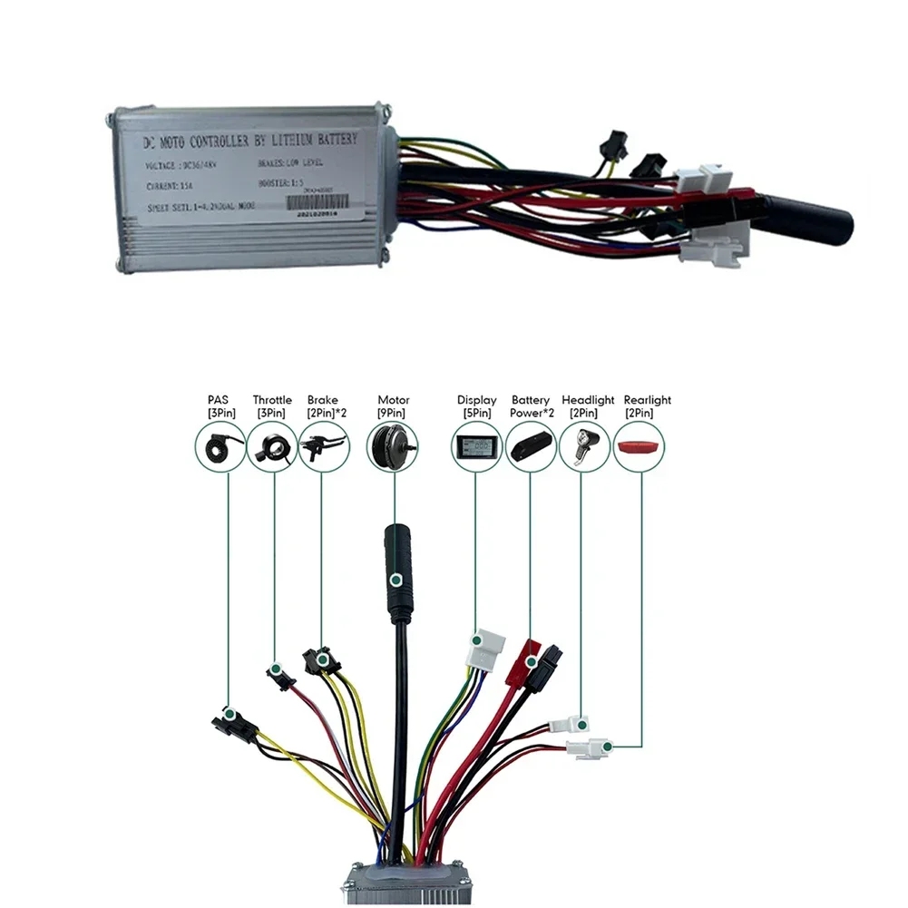 Kelly Kls7230S Controller - Ebike 36 v48v 6-FET 15A 250W
